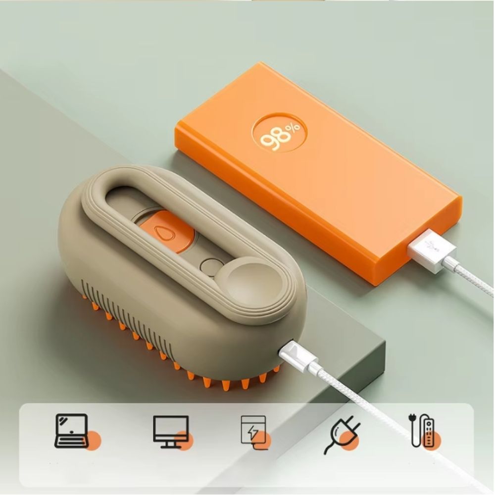 Cepillo Vaporizador y Masajeador