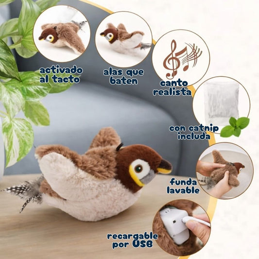 Pájaro Activo – Juguete Interactivo para Gatos