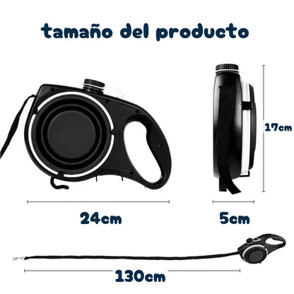 Correa retráctil 4 en 1 - Paseíto
