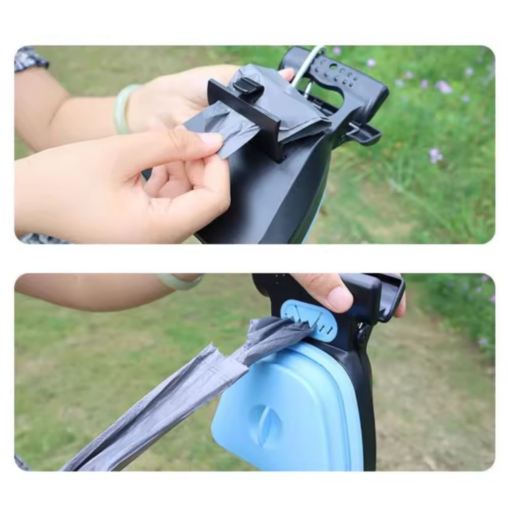 Recogedor portátil + 6 rollos de bolsas de regalo